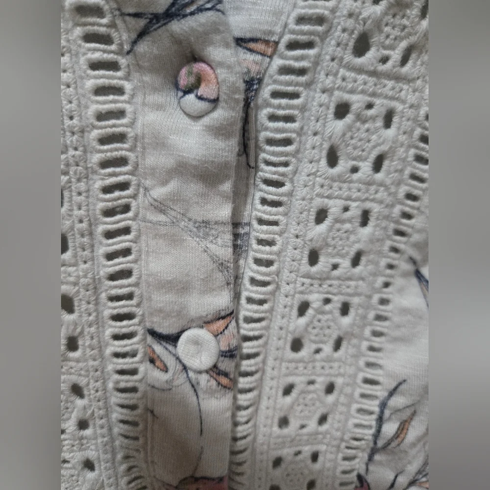 Daniel Rainn Floral Lace Blouse - Pink and Cream - Picture 5 of 5